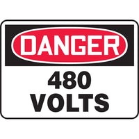 Thumbnail for Danger 480 Volts Sign - Model MELC058VA