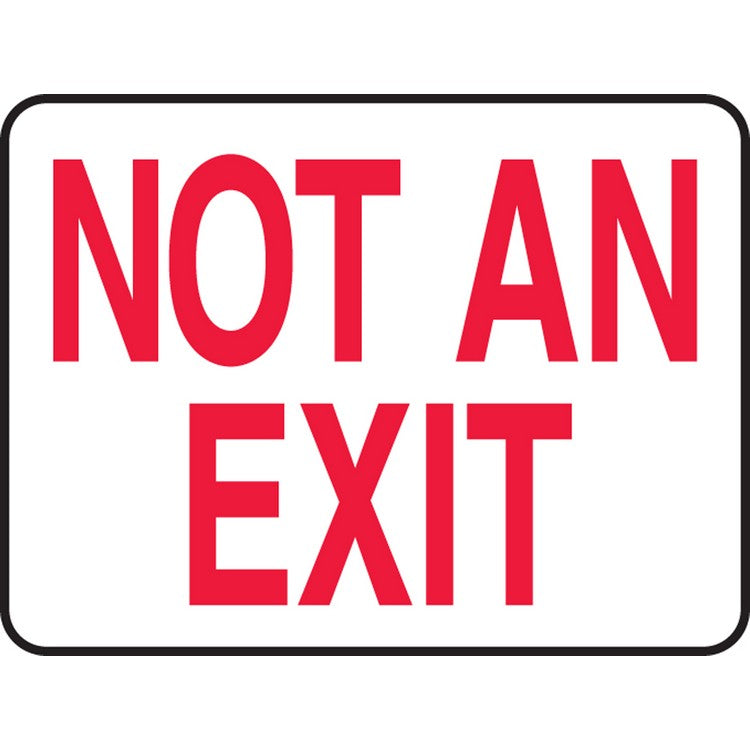 Not An Exit Sign - Model MEXT09BVS