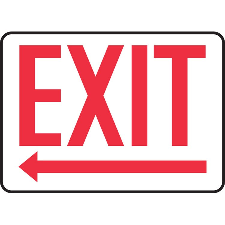 Exit Left Sign - Model MEXT14LVS