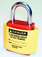 Padlock Covers Yellow, Pre-Printed Message