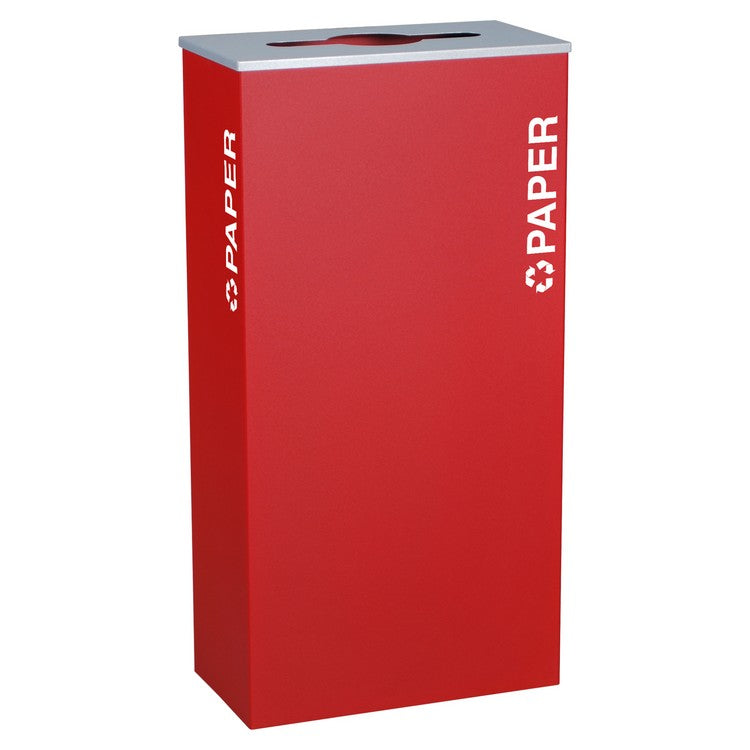 Kaleidoscope XL Series 17-Gallon Ruby Recycling Receptacle for Paper