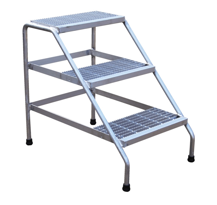 Welded Aluminum Step Stand w/ 3 Steps