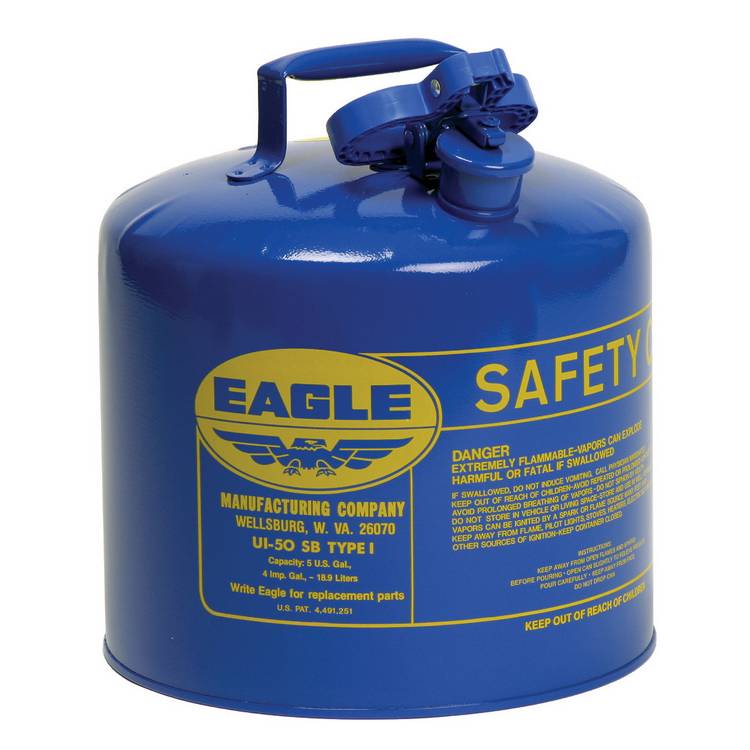 5 Gallon Blue Type I Safety Can - Model UI-50-SB