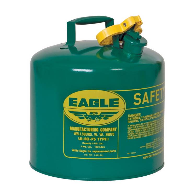 5 Gallon Green Type I Safety Can - Model UI-50-SG