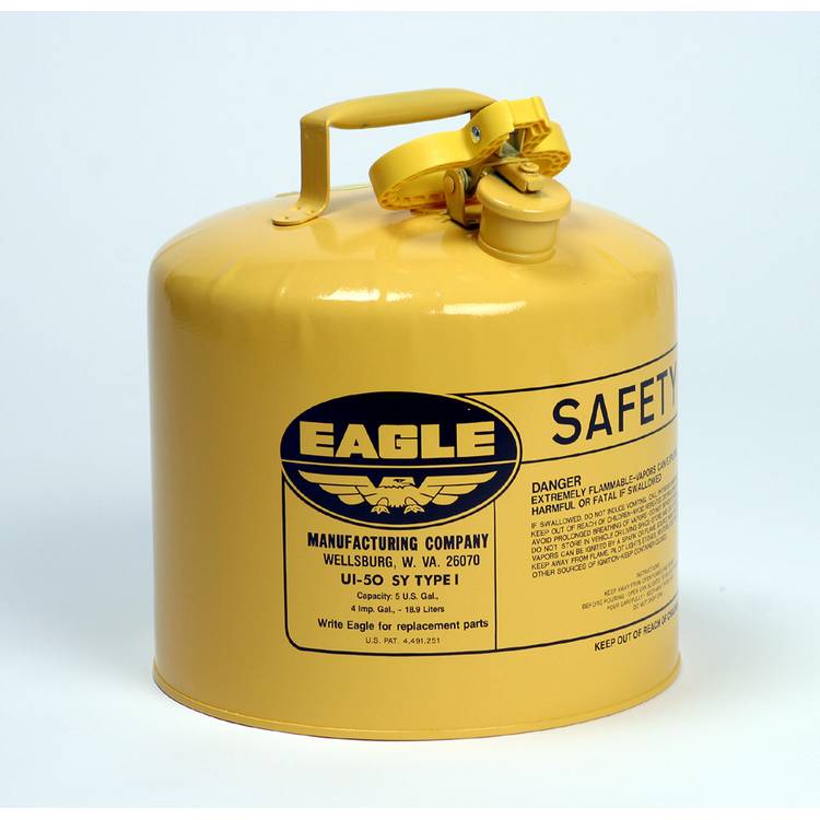 5 Gallon Yellow Type I Safety Can - Model UI-50-SY