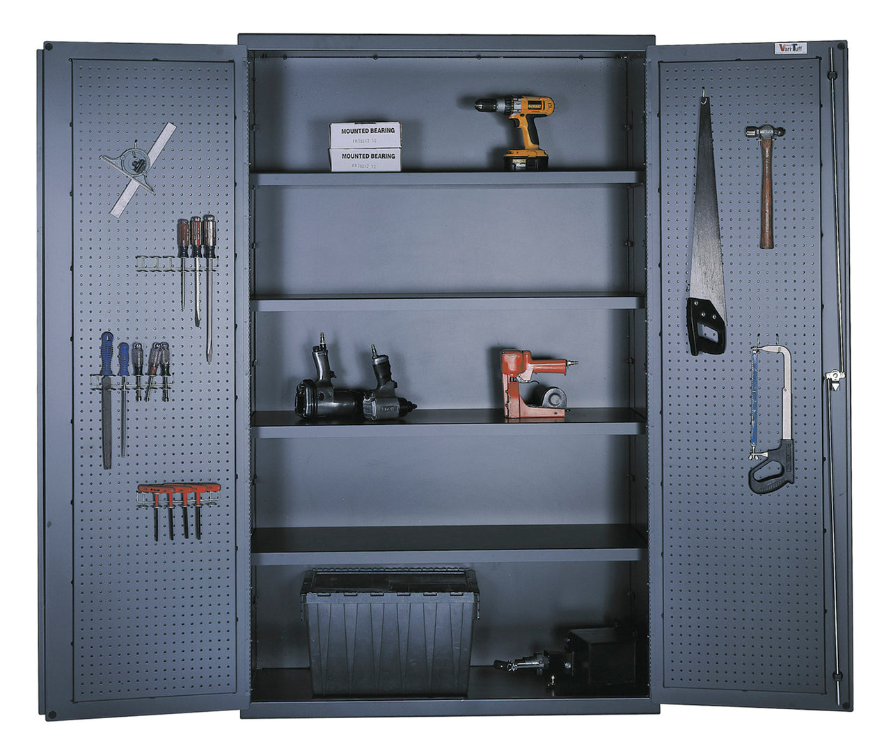 Vari-Tuff Multi-Use Utility Cabinet, 4 internal shelves and punch hole inserts