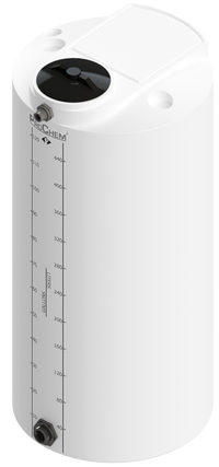 Thumbnail for 125 Gal ProChem® Vertical Tank w/Bulkhead Fittings - Twist Lid 8