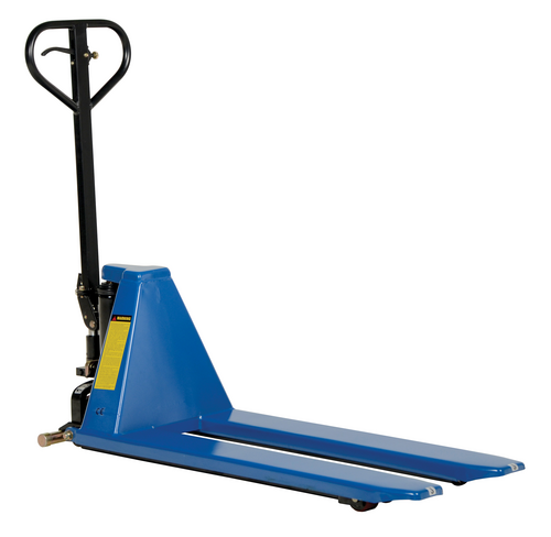 Steel Hand Pump Tote Lift 58 In. x 21 In. x 50 In. 3000 Lb. Capacity Blue