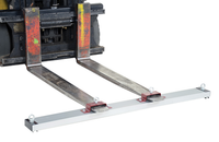 Thumbnail for Steel Forklift Heavy Duty Sweeper Magnet 60 In. Sweep Width 120 Lb. Capacity Silver