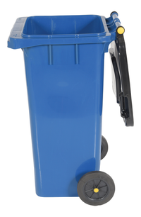 Thumbnail for High Density Polyethylene 32 Gallon Trash Can Blue