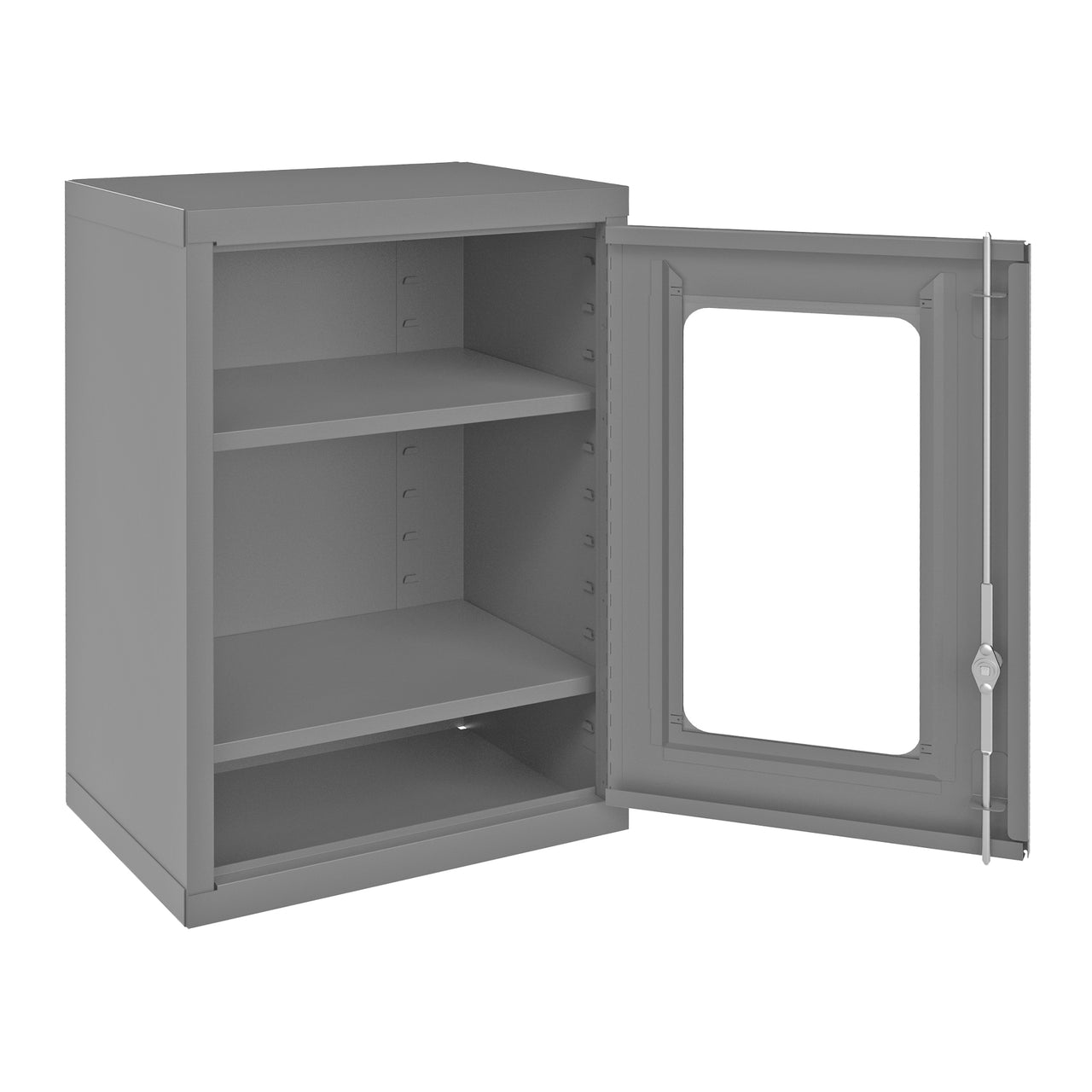 CLEAR VIEW WALL MOUNT CABINET, 14"X18"X27", #95 GRAY