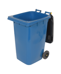 Thumbnail for High Density Polyethylene 64 Gallon Trash Can Blue