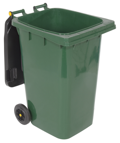 High Density Polyethylene 64 Gallon Trash Can Green