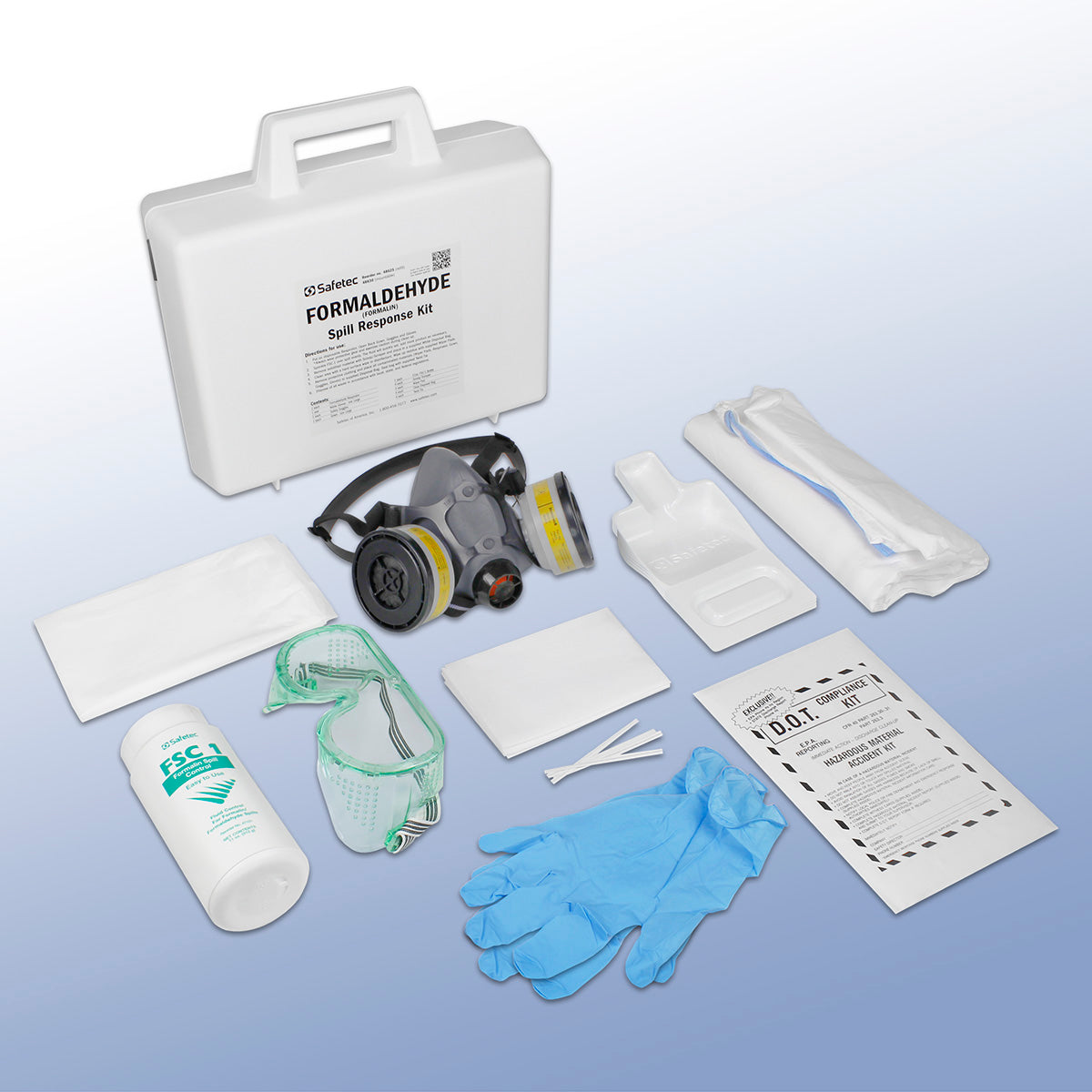 Formaldehyde Spill Response Kit (Plastic Case)