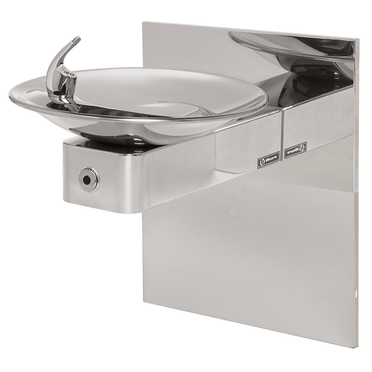 Wall Mount ADA Touchless High Polished Fountain w/Mounting System