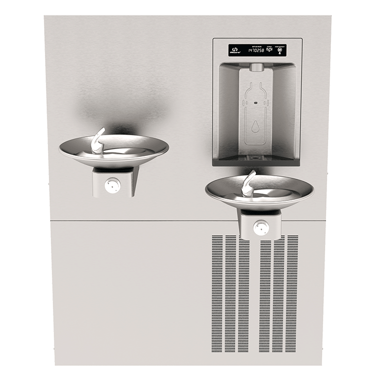 1011HSA.8 - Haws® RIVIVE Hydration Station™ Chilled Recessed Bottle Filler with HI-LO Fountains