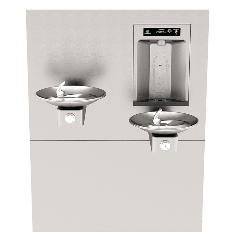 1011HSA – Haws RIVIVE™ Hydration Station™ Recessed Bottle Filler with HI-LO Fountains