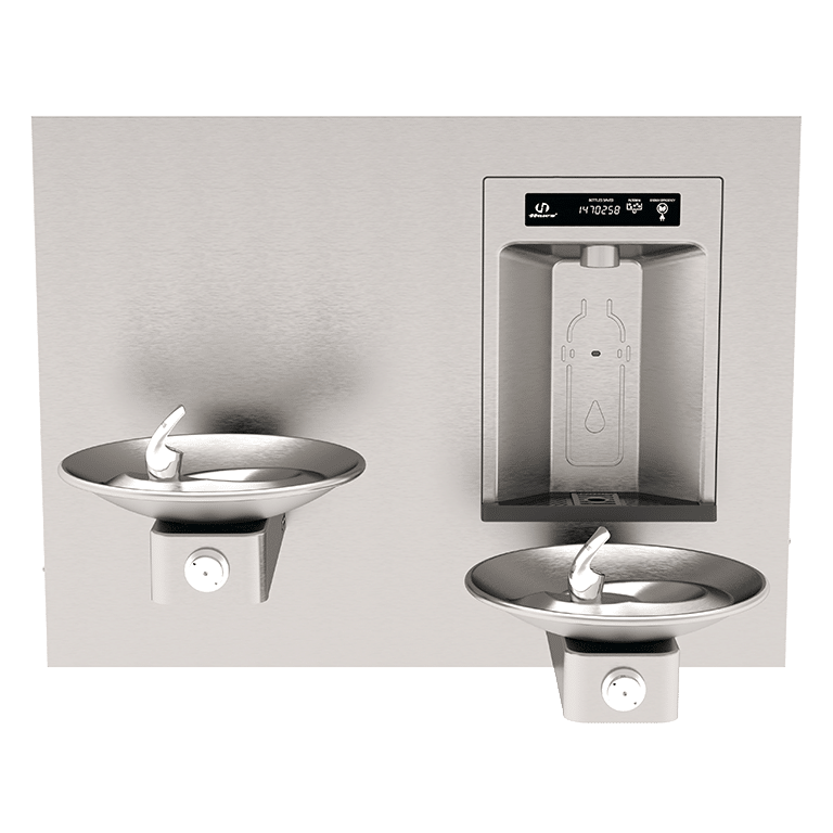 1011HS - Haws RIVIVE™ Hydration Station™ Recessed Bottle Filler with HI-LO Fountains