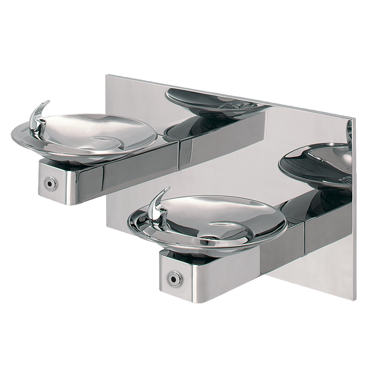 Wall Mount ADA Touchless High Polished Dual Fountain