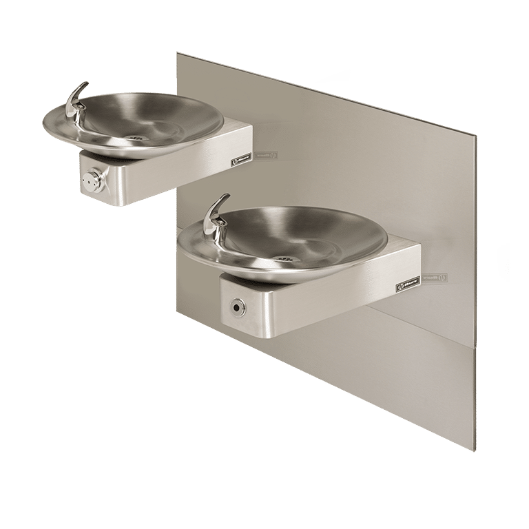 Wall Mount ADA Touchless/Push Button Fountain w/Mounting System
