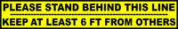 Thumbnail for Social Distancing Floor Sign, Keep Safe Distance, 4