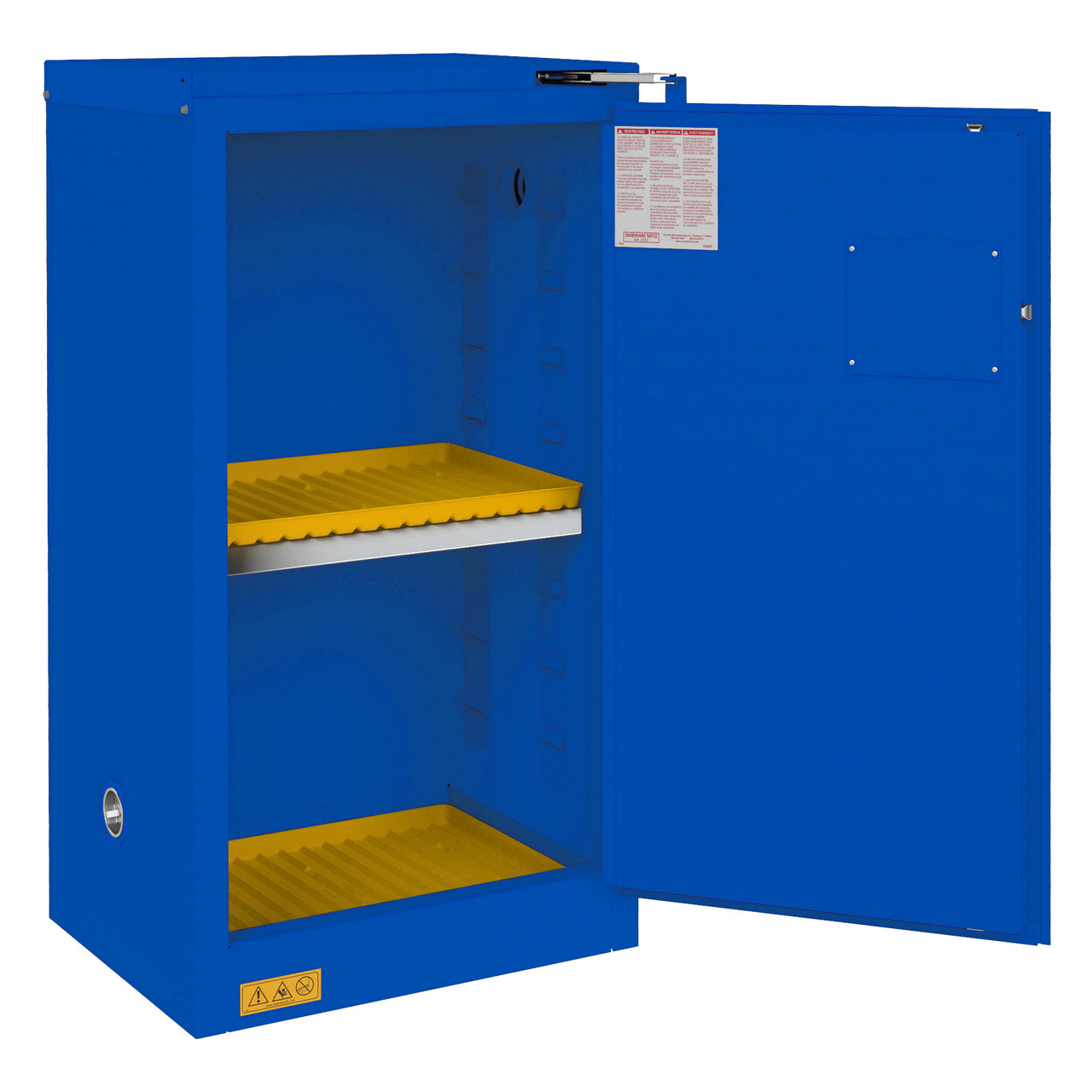 Corrosive Storage, 16 Gallon, Self Close