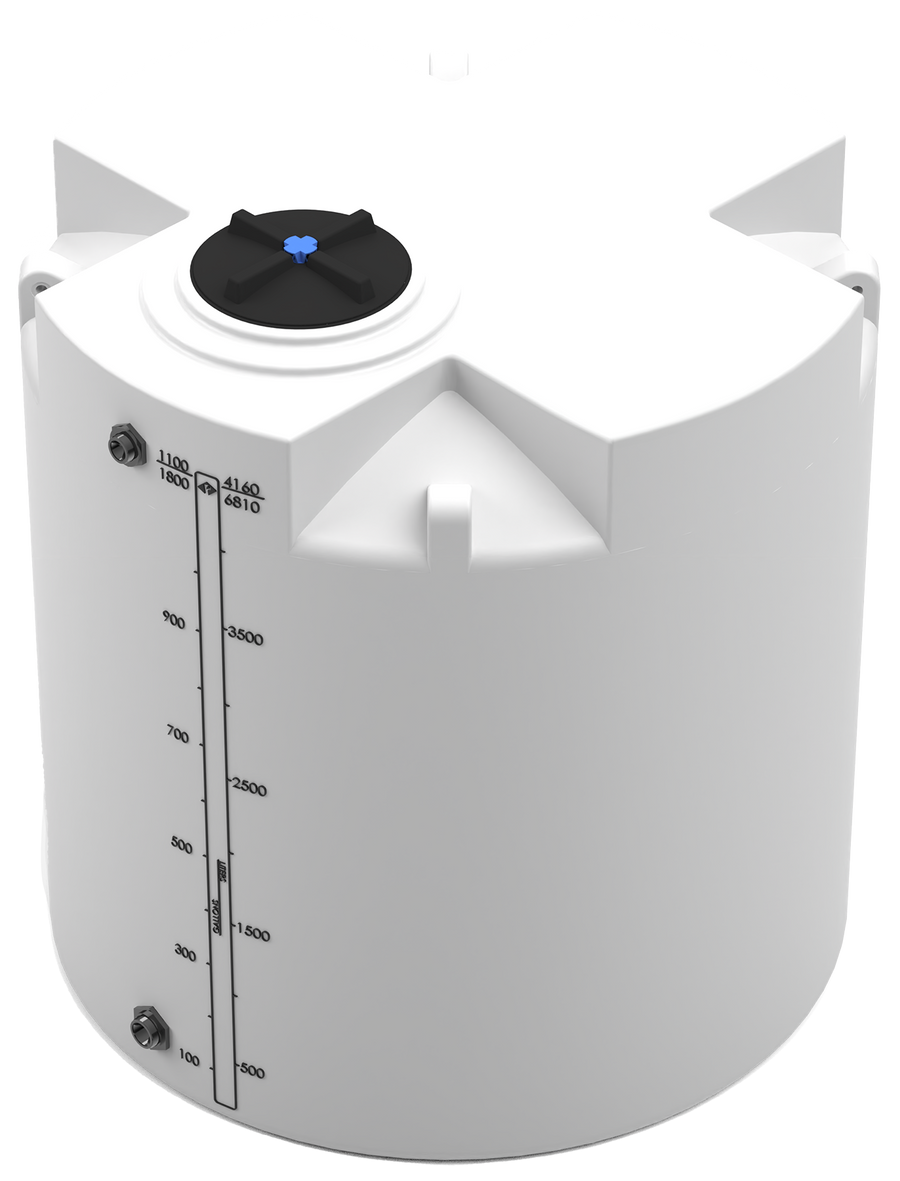 1100 GAL PROCHEM® PLUS POTABLE WATER TANK - LPE 1.0 FDA - NATURAL  - DIA 72" x HGT 76" - LID 16" - BH FITTING T 1.5” / B 2” 