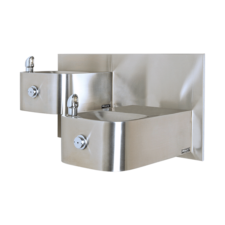 Barrier-Free Dual Wall Mount Fountain