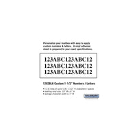 Thumbnail for Custom Numbers / Letters - Horizontal - Black Vinyl - 1.5 Inches High