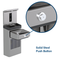 Thumbnail for Haws Vandal Resistant Bottle Filling Station and Hi-Lo ADA Drinking Fountain Non-Filtered Chilled