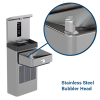 Thumbnail for Haws Vandal Resistant Filtered Bottle Filling Station with Single ADA Drinking Fountain Non-Chilled