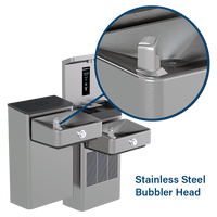 Thumbnail for Haws Vandal Resistant Bottle Filling Station and Hi-Lo ADA Drinking Fountain Non-Chilled Non-Filtered