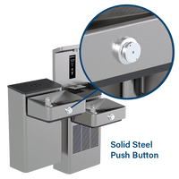Thumbnail for Haws Vandal Resistant Bottle Filling Station and Hi-Lo ADA Drinking Fountain Non-Chilled Non-Filtered