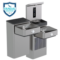 Thumbnail for Haws Vandal Resistant Bottle Filling Station and Hi-Lo ADA Drinking Fountain Non-Chilled Non-Filtered