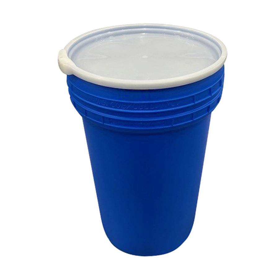 55-Gallon Nestable Drum, Lab Pack with Plastic Lever-Lock, Blue