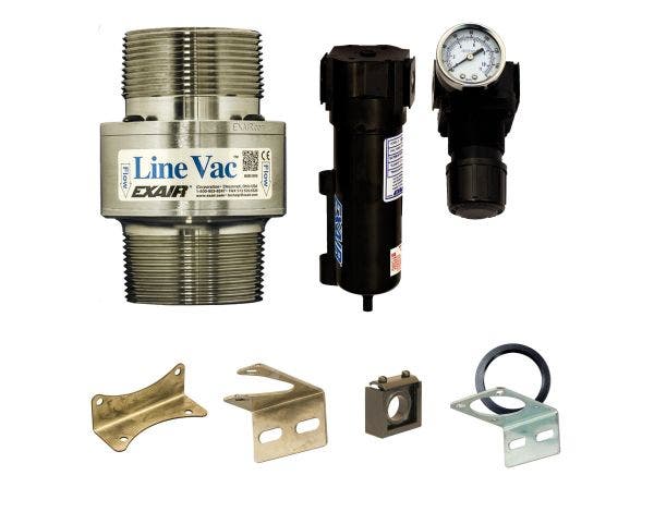 2-1/2" NPT Stainless Steel Threaded Line Vac Kit