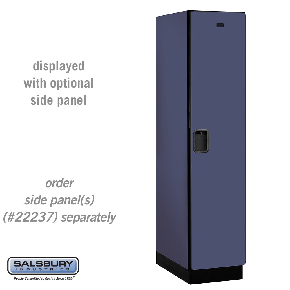 18" Wide Single Tier Designer Wood Locker - 1 Wide - 6 Feet High - 24 Inches Deep - Blue