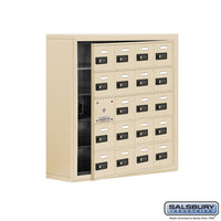 Thumbnail for Surface Mounted Cell Phone Locker with 20 A Doors (19 usable) in Sandstone - Resettable Combination Locks