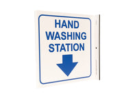 Thumbnail for Projecting L Sign, Hand Washing Station, 7Hx2.5Wx7D, Recycled Plastic