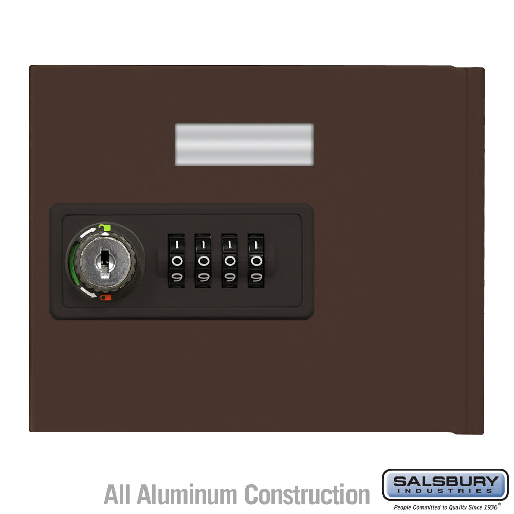 Replacement Door with Resettable Combination Lock - Standard A Size - for Cell Phone Locker - Bronze