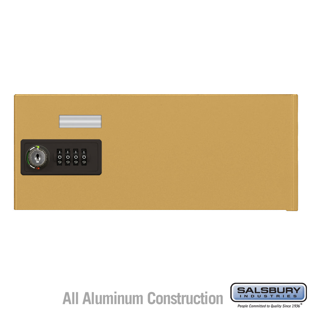 Replacement Door with Resettable Combination Lock - Standard B Size - for Cell Phone Locker - Gold