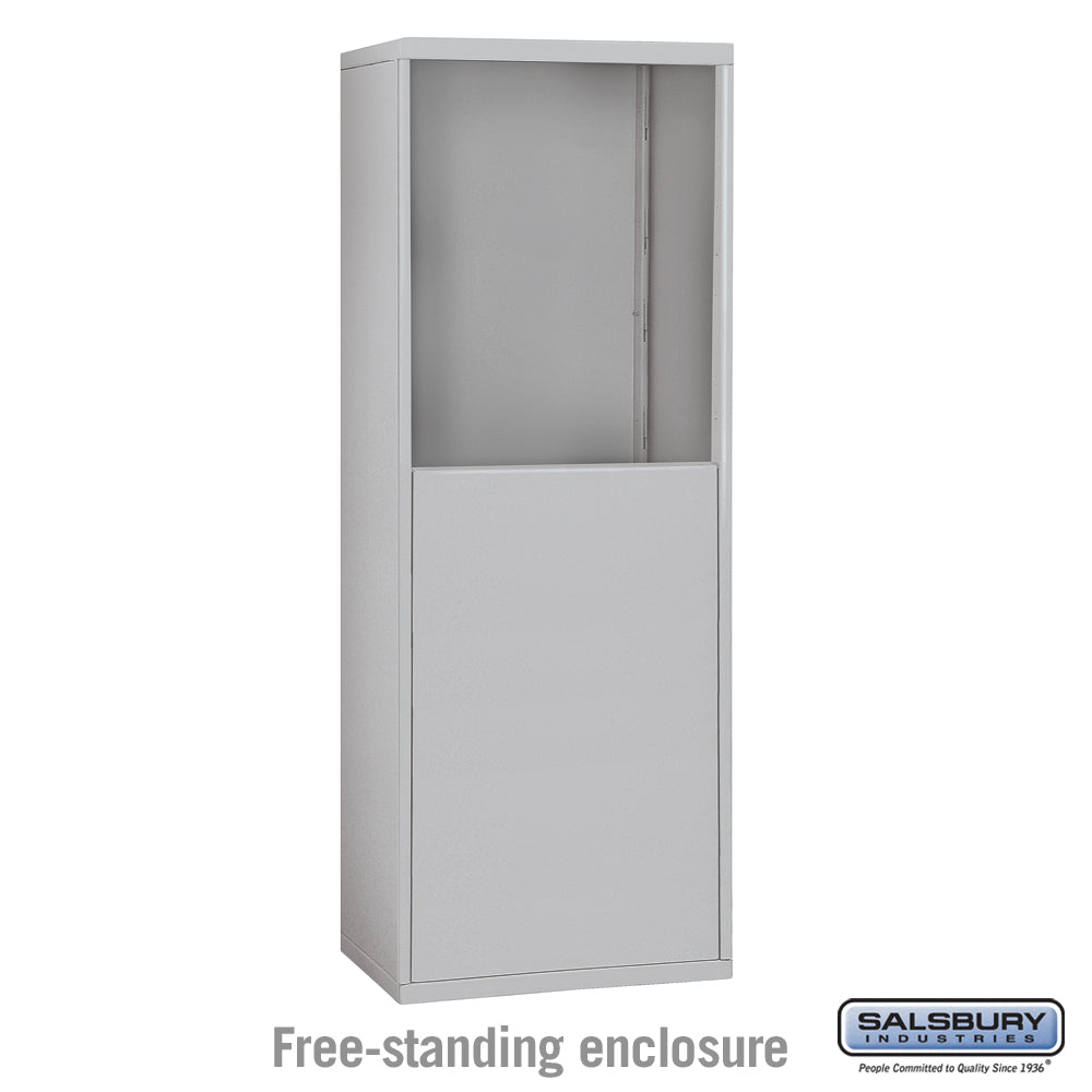 Free-Standing Enclosure for #19158-16 and #19158-20 - Recessed Mounted Cell Phone Lockers - Aluminum