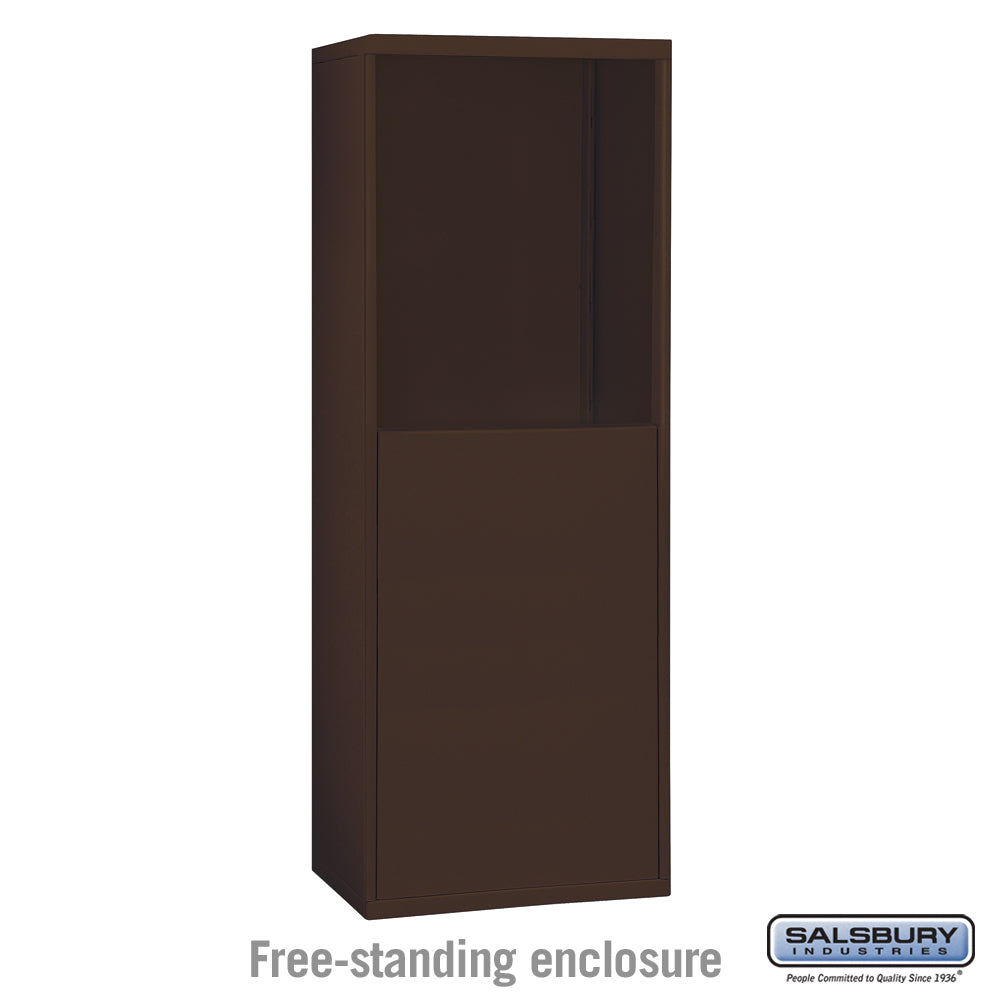 Free-Standing Enclosure for #19158-16 and #19158-20 - Recessed Mounted Cell Phone Lockers - Bronze