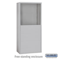 Thumbnail for Free-Standing Enclosure for #19158-25 - Recessed Mounted Cell Phone Lockers - Aluminum