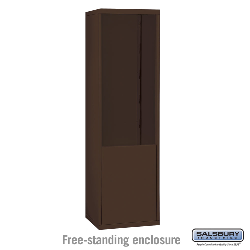 Free-Standing Enclosure for #19178-21 - Recessed Mounted Cell Phone Lockers - Bronze