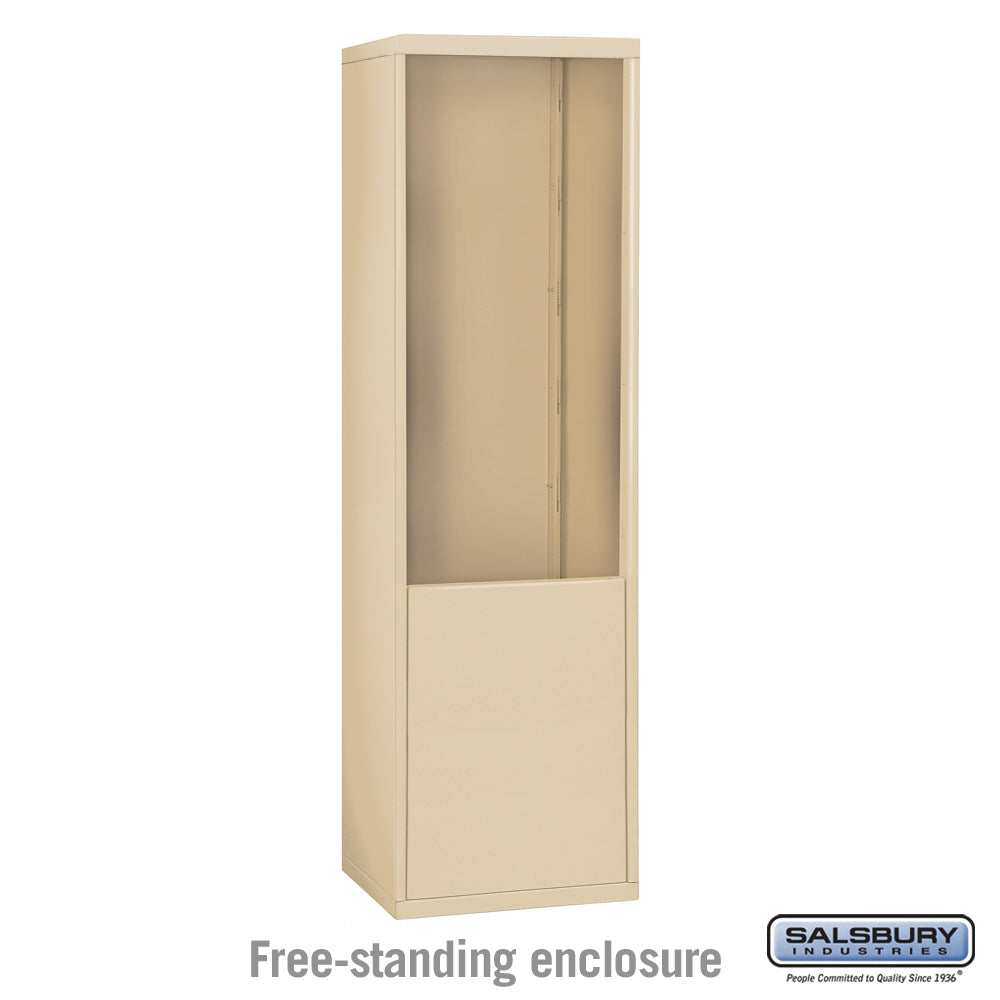 Free-Standing Enclosure for #19178-21 - Recessed Mounted Cell Phone Lockers - Sandstone