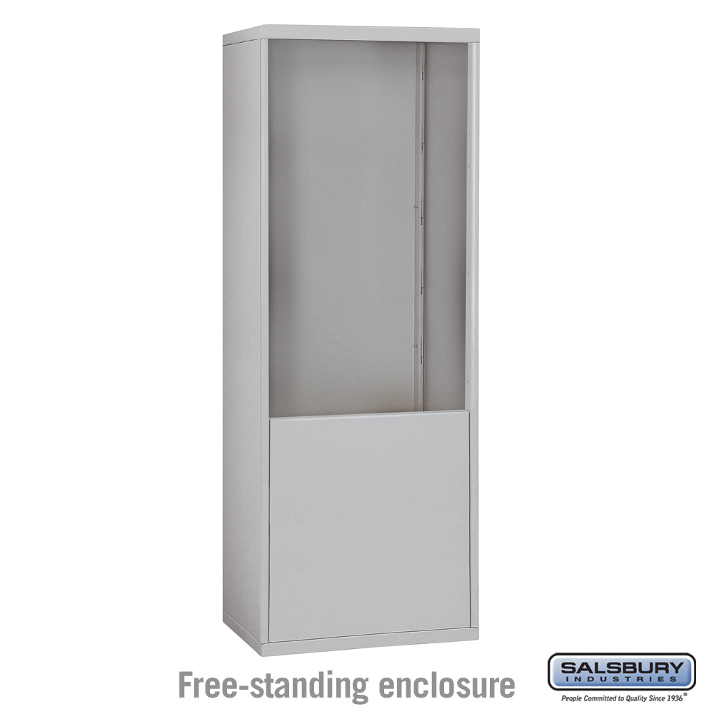 Free-Standing Enclosure for #19178-24 and #19178-28 - Recessed Mounted Cell Phone Lockers - Aluminum