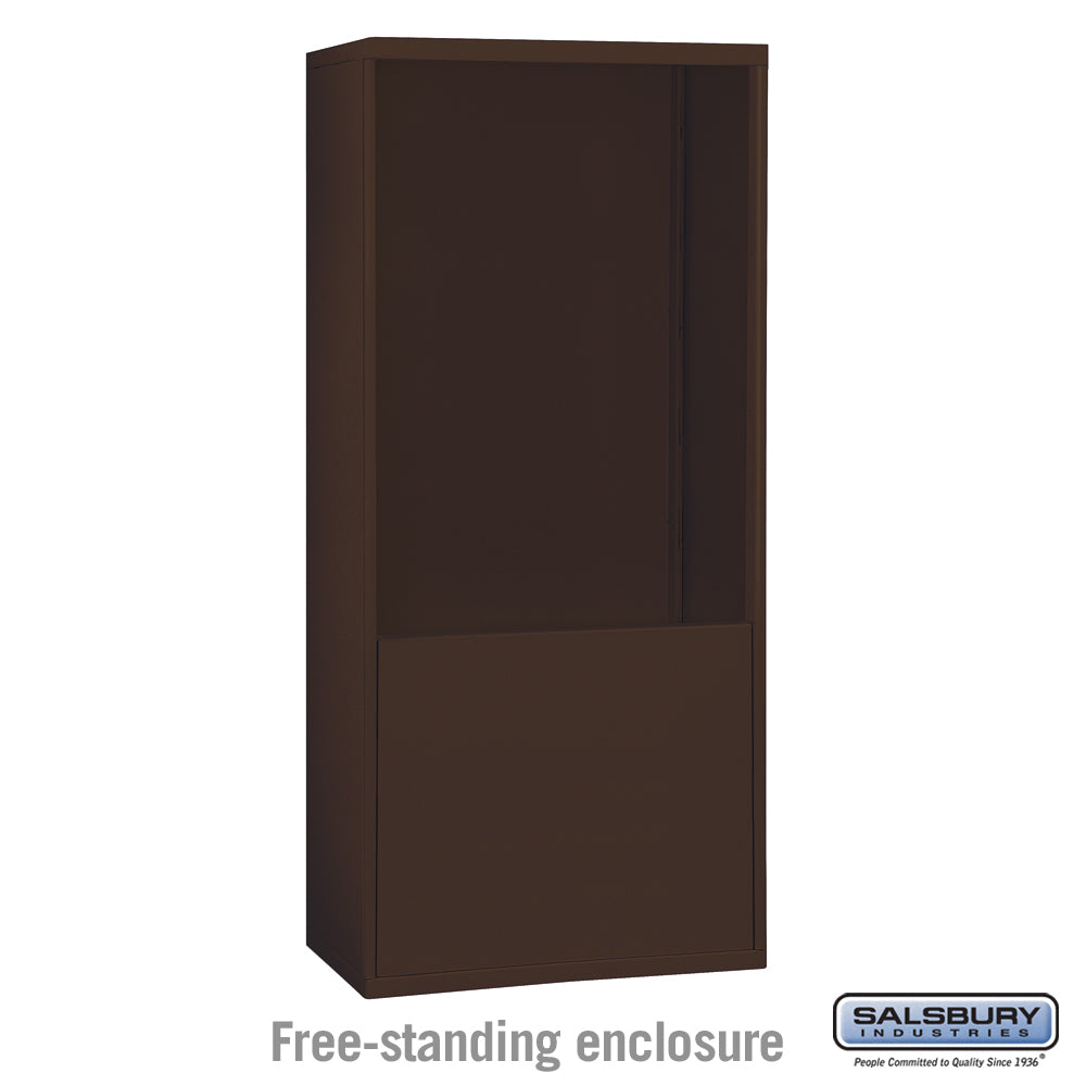 Free-Standing Enclosure for #19178-35 - Recessed Mounted Cell Phone Lockers - Bronze