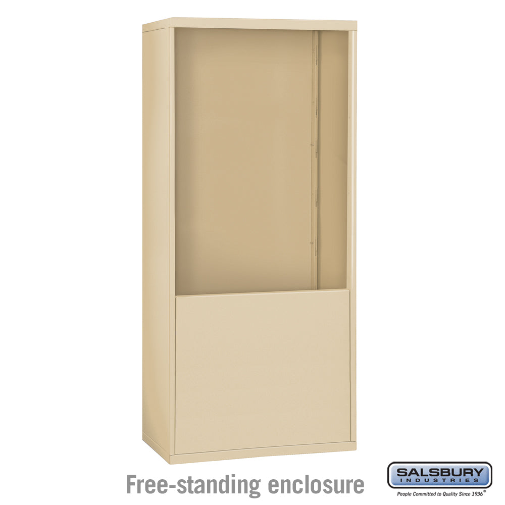 Free-Standing Enclosure for #19178-35 - Recessed Mounted Cell Phone Lockers - Sandstone