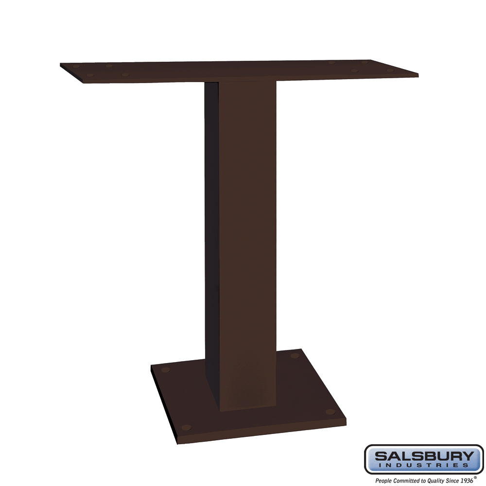 Pedestal for 6 & 7 Door High Surface Mounted Cell Phone Lockers - Bronze